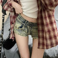New Woman Designer Low Waist Punk Jeans Girls Aesthetic Elastic High Street Mini Pants Female  Nighub Summer Denim Shorts. 