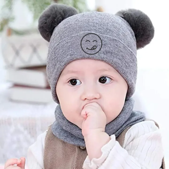 2Pcs%20Baby%20Hat%20&%20Scarf%20Set%20-%20Warm%20Knitted%20Winter%20Hat%20Cap%20&%20Scarf%20for%20Babies-%20Beanie%20Cap%20-%20Image%203