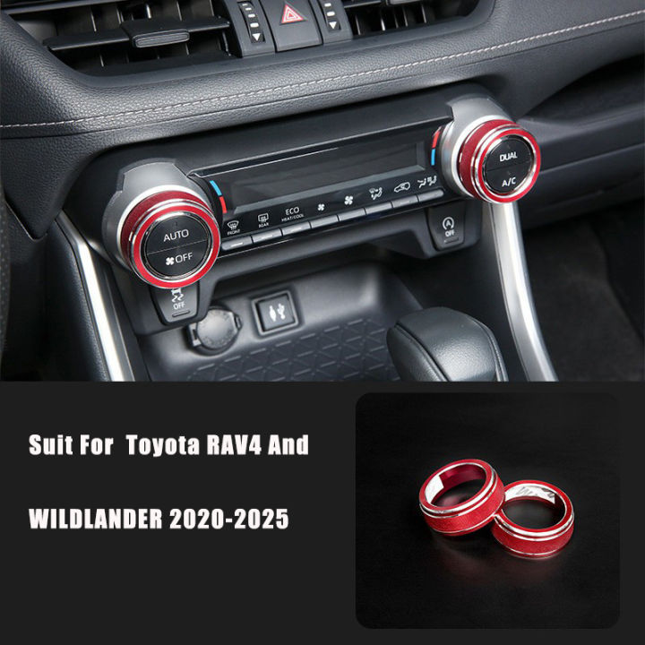 For%20Toyota%20RAV4%20WILDLANDER%202020-2025%202pcs%20Aluminum%20Air%20Conditioner%20Climate%20Control%20Knob%20Cover%20Radio%20Volume%20Button%20Ring%20Cover%20-%20Image%205