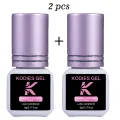 KODIES GEL 2 PCS/Set Eyelash Glue Strong Adhesive 5g 0.5 Second Dry Korea Eye Lash Glue Extension Supplies Semi Permanent Lift. 
