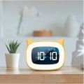 Rechargable Digital Alarm Clock Night Light Touch Snooze Always-on Display Desktop Table Clock 12/24H Dual Alarm Music LED Clock. 