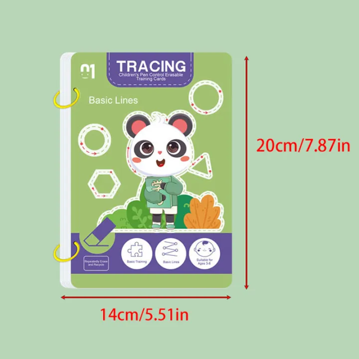 34-Page%20Reusable%20Children's%20Practice%20Book%20Set%20with%20Erasable%20Pen%20-%20Early%20Learning%20of%20Writing%20and%20Drawing%20Skills,%20Educational%20Books%20for%20Pen%20Control%20Training,%20Innovative%20Learning%20-%20Perfect%20Choice%20for%20Christmas%20and%20Birthday%20%20-%20Image%204