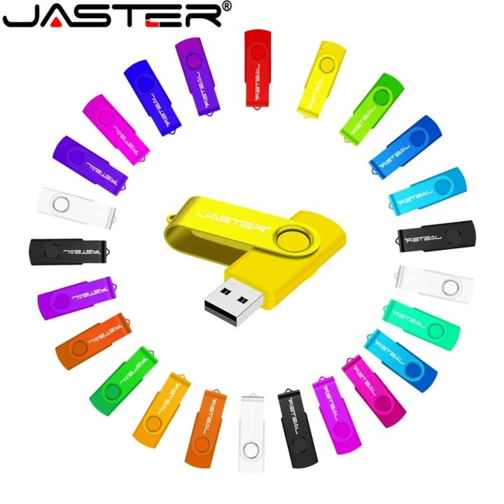 JASTER Plastic USB 2.0 Flash Drives 128GB Business Pen drive 64GB Free key chain Black 32GB Memory stick 16GB U disk for Laptop