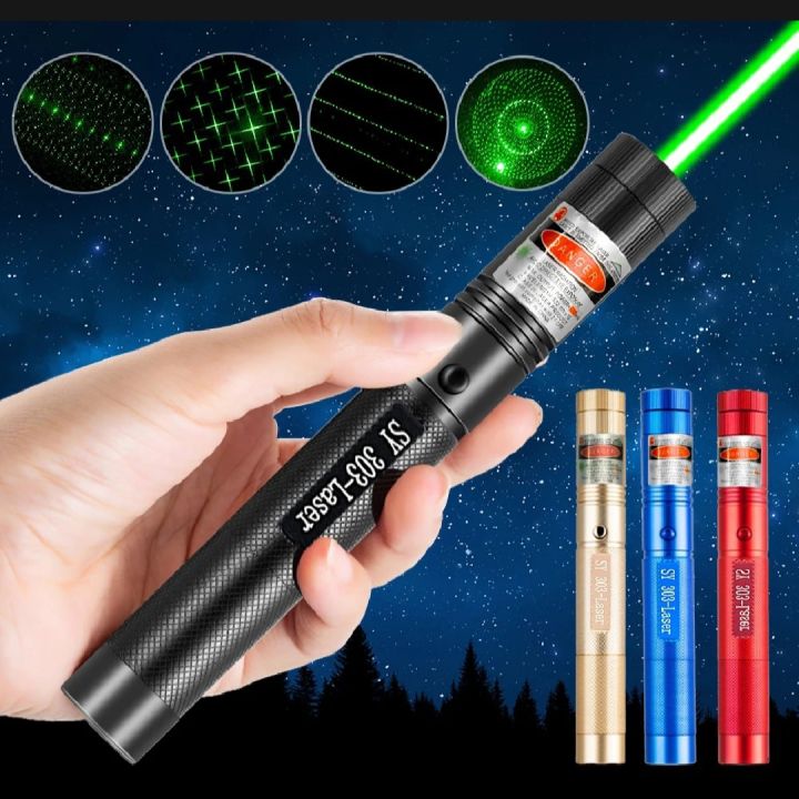 Green Laser Pointer Torch Long Range LED Flashlight Laser & Multi ...