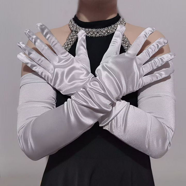 Women%2070CM%20Lengthen%20Satin%20Gloves%20Opera%20Performance%20Clothing%20Accessories%20Long%20Mittens%20Elegant%20Wedding%20Evening%20Party%20Etiquette%20-%20Image%204