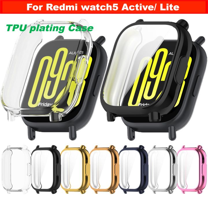 TPU Cover For Redmi Watch 5 Active/ 5 Lite Smart Watch bumper Screen Protector Case Protective Shell for Xiaomi Redmi Watch 5 Active, Watch 5 lite