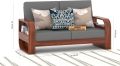 Solid Sheesham Wood 2 Seater Sofa SET FOR LIVING ROOM WITH COFFE TABLE. 