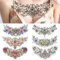 Disposable Tattoo Sticker, Fake Tattoo for Woman, Waterproof Body Art Tattoo for Couples Letter Lotus Flower Temporary Tattoo.