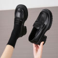 Lucyever Women's Loafers 2024 Spring British Style Slip On Platform Mary Jane Shoes Woman Japanese Jk Uniform Lolita Shoes Women.