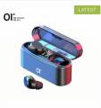 Oi Air Sounds One True Wireless Earphone Bluetooth 5.0 Ultra Large Capacity Lcd Display Fast Charging One-step Pairing Touch Sensor With Volume Control Noise Cancellation Deep Bass—black. 
