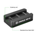FANAUE Picatinny Arca Swiss Compatible Rail Plate with Anti-slip Slot, CNC Machined Aluminum,Tripod Dovetail Adapter Mount.