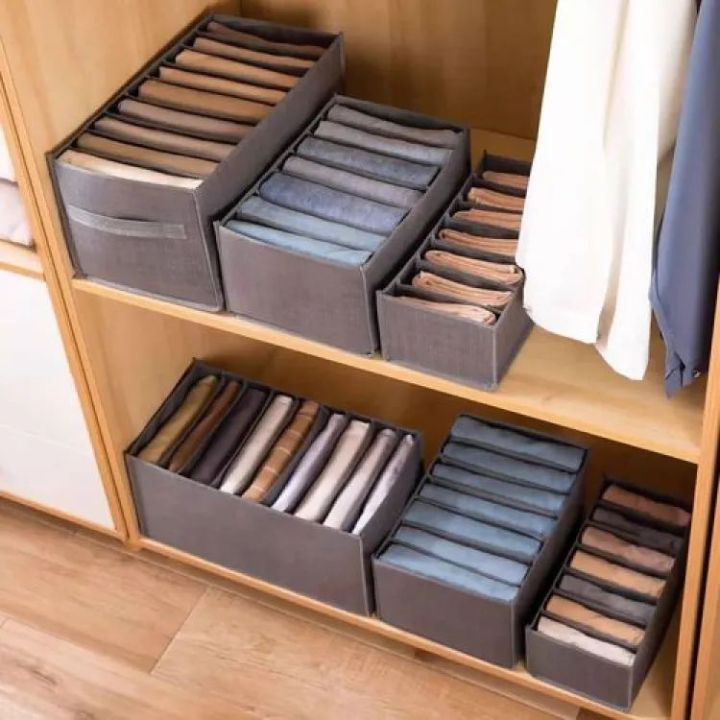 6%20Grids%20Washable%20Wardrobe%20Clothes%20Organizer,%20Jeans%20Compartment%20Storage%20Box,%20Clothes%20Drawer%20Mesh%20Separation%20Box,%20Portable%20Foldable%20-%20Image%203