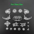 YuXi Transparent Clear Buttons Kit For Xbox One / S Slim / Elite Controller LB RB Bumpers Trigger Button For Xboe Series X S. 