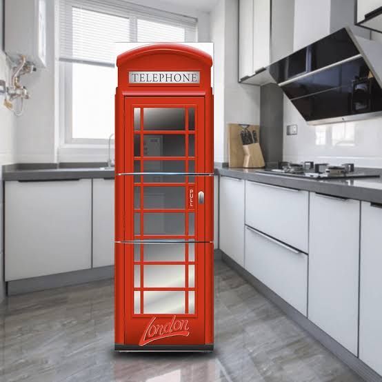 Fridge Door Stickers- 3D Adhesive Wallpaper For Refrigerator