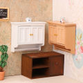 1/12 Dollhouse Miniature Wall Cabinet Closet Shelves Model Doll Home Cabinets Furniture Decor Toy Dolls House Accessories.