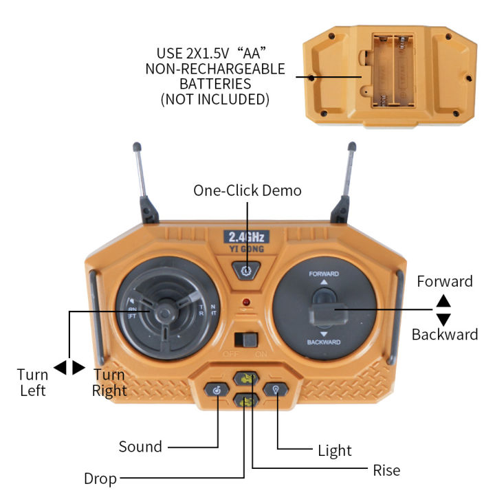 2.4Ghz%201/20%20Remote%20Control%20Engineering%20Dumper%20Trucks%209CH%20Construction%20RC%20Alloy%20Vehicle%20Dump%20Truck%20Car%20with%20Lights%20Boy%20Toy%20%20-%20Image%206