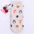 5 Pairs Anime Cartoon Socks Cosplay Cute Animal Invisible Boat Socks Anime Pattern Ladies Socks.