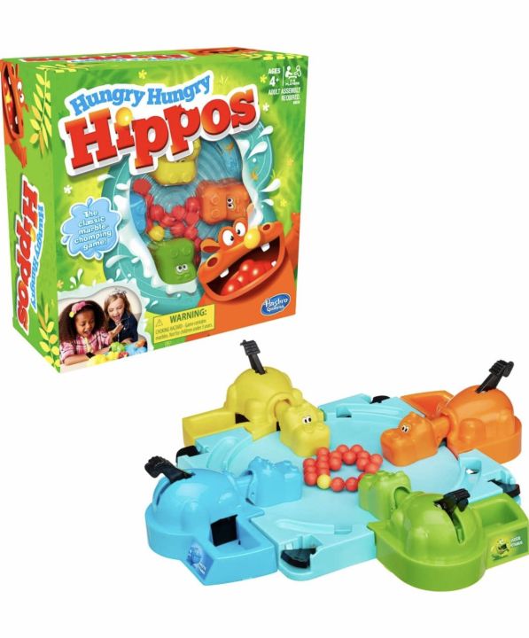 Hasbro Hungry Hungry Hippos board game for kids and family game