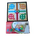 Mangetic Foldable Ludo Game With All Complete Accosseries For Play And Fun To Children Boys And Girls To Adults -9.8'×3.5'×19.7'Cm. 