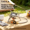 TARKA Folding Camping Gas Stove Burner, Outdoor Gas Burner Foldable Fire Furance, Campsite Picnic Wild Hiking Cookware Supplies.
