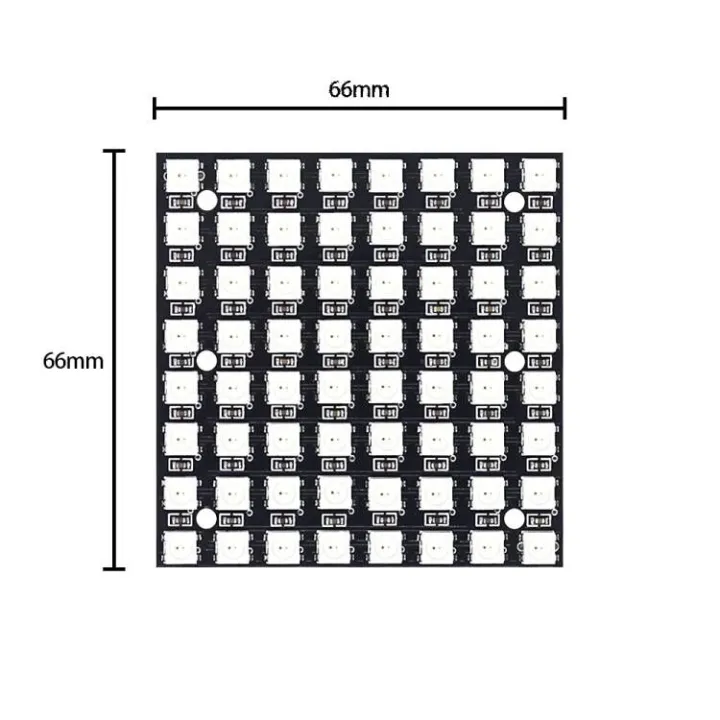 WS2812%20LED%205050%20RGB%208x8%2064%20Bit%20LED%20Matrix%20Module%20-%20Image%203
