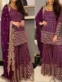 Bridal dress wedding dress suit full work dress Indian dress lehengha garara sawl set semi stitched. 