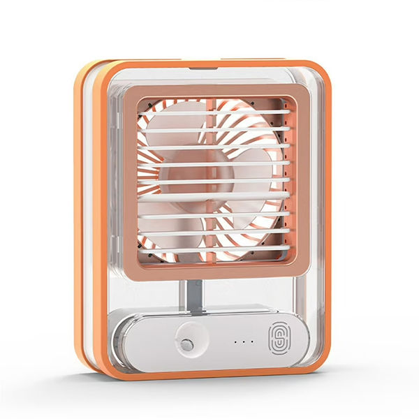 Mini Rechargeable Air Conditioner Fan with Cool Air Light for Compact Personal Cooling Needs