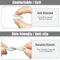 **2 Pairs Glasses Anti-slip Black Cover Ear Hook Silicone Holder For Sunglasses Eyeglass Leg Temple Tips Black White Brown.