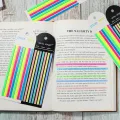 Multi-colored Long Strip Index Stickers, Writable Index Tabs for Book Annotation, Macaron Highlighter Tape for Note Memory. 
