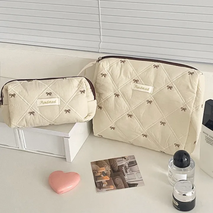 Fashion%20Brown%20Bow%20Cake%20Women%20Makeup%20Zipper%20Bag%20Large%20Capacity%20Tote%20Organizer%20Toiletry%20Cosmetic%20Pouch%20Ladies%20Make%20Up%20Handbag%20-%20Image%204