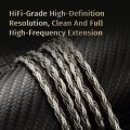 CVJ TS800 HIFI Audio Upgrade Cable Earphones Silver-Plated Eight-Braid Wire for 2.5/3.5/4.4mm.