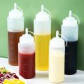 240/360/450/500/680ml Squeeze Condiment Bottles with On Cap Lids Ketchup Mustard Sauces Olive Oil Bottles Kitchen Accessories. 