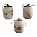 Ceramic Tea Container Chinese Styles Ceramic Food Storage Jar Sealed Canister Tea Jar Loose Tea Tin for Tea Nuts Coffee Spice. 
