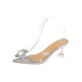 Spring and Autumn Fashion New Wedding Transparent Banquet Comfortable Crystal Women's High Heels Zapatos Mujer.