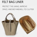 For H Picotin18 22 Felt Cloth Insert Bag Organizer Makeup Handbag Organizer Travel Inner Purse Portable Cosmetic Bags. 