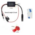 Universal Practical FM Signal Amplifier Anti-interference Car Antenna Radio Universal FM Booster Amp Automobile Parts. 