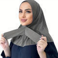 Modal Bonnet Hijab Sport Scarf for Woman Elastic Adjustable with Tie-Back for Stylish All-Day Comfort  Durability Instant Hijabs. 