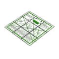 1pc Acrylic Quilting Ruler, Transparent Square Quilter Fabric Cutting Ruler Acrylic Ironing Ruler With Double Colored Grid Line.