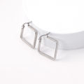 LUXUSTEEL Big Suqare Hoop Earrings For Women Stainless Steel Geometirc Statement Earrings Punk Jewelry Party Birthday . 