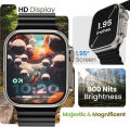 GOBOULT Newly Launched Crown- Smart Watch 1.95''Screen, BT Calling, Working Crown, Zinc Alloy Frame,900Nits Brightness,AI Voice Assistant,SpO2 Monitoring, 120+ Sports Mode. 
