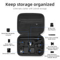 XFJI Carrying Case Compatible With  Osmo Nano Combo Camera Accessories PU Leather Shoulder Bag Travel Pouch Organizer. 