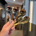 1Pcs Stainless Steel Thickened Spoon A Short Handled Round Spoon For Household Restaurant Eating And Drinking Soup. 