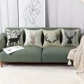 1pc Decorative Throw Pillow Cover Modern European Retro Deer HeadSingle Side Printing Decoration Home Sofa Car Cushion Cover.