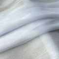Silver Silk Sheer Crepe Chiffon Fabric Thin Crinkled Shiny Tulle For DIY Sewing Costume Shirts Wedding Party Backdrop Decoration. 