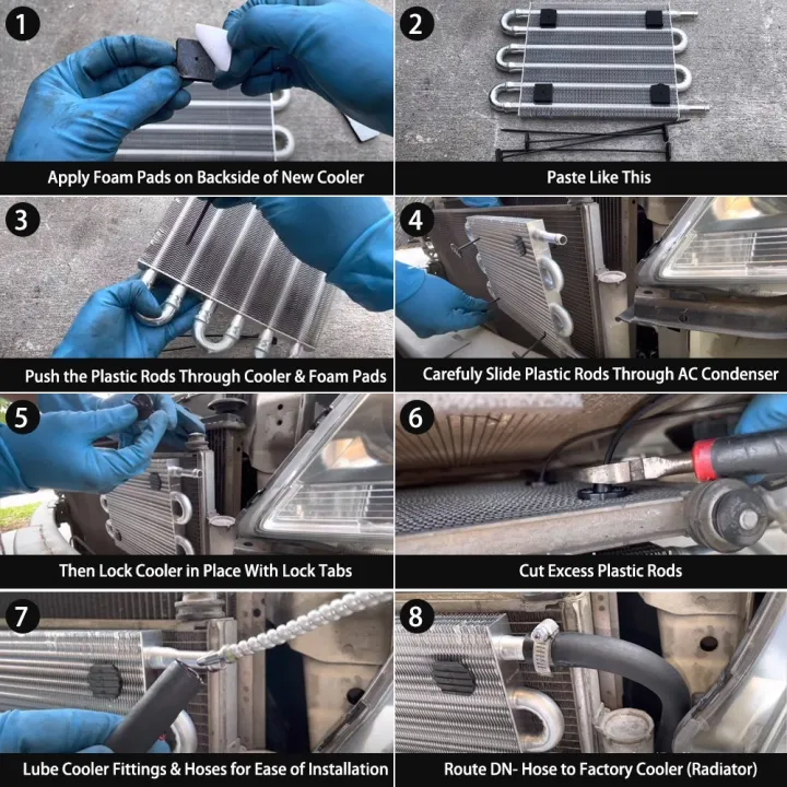 Universal%202%20Rows%20Oil%20Cooler%20Kit,%20Aluminum%20Remote%20Transmission%20Engine%20Cooler%20Auto-Manual%20Radiator%20Converter%20Kit%20-%20Image%205