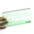 Brand New Green Geometric Template Ruler Mapping Drawing Tools Ruler Suitable For Student School Stationery. 