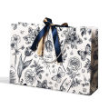 New Bags Mother's Day Wrapping Bags Floral Paper Bags Tote Bags Birthday Paper Bags Premium Bags with Ribbon.