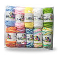 10pcs Cotton Blended Yarn Handmade Woven Yarns Rolls Starter Craft Tools Set for DIY Embroidery Starter Woven Tool. 