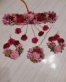 গায়ে হলুদের গহনা/artificial flower ornaments. Colour customize.