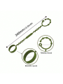 5PK Silicone Toy Straps. Safety leashes for bottles & teethers for 0-18M. Perfect for strollers, highchairs & car seats.. 
